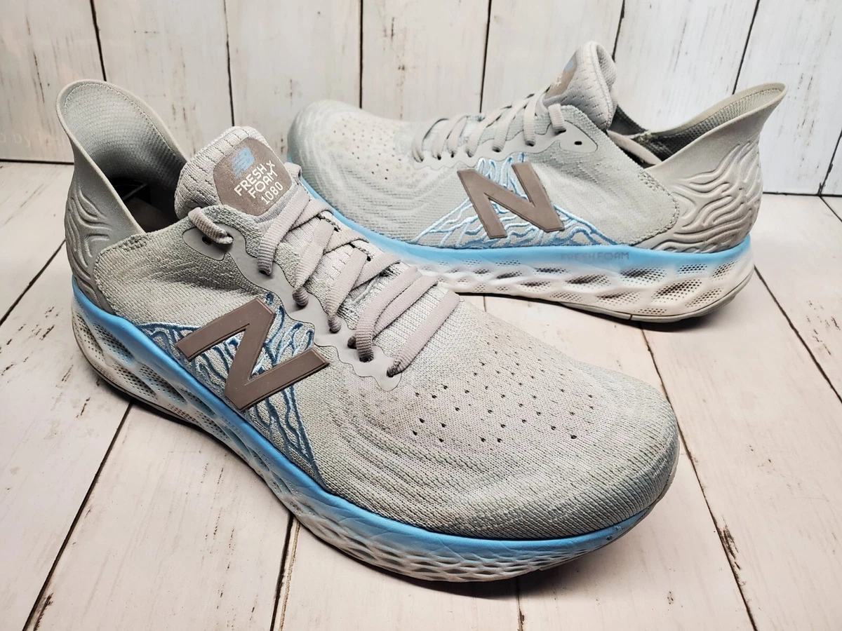 New Balance WMNS Sz 11 2E Fresh Foam 1080 V10 W1080G10 Gray Blue