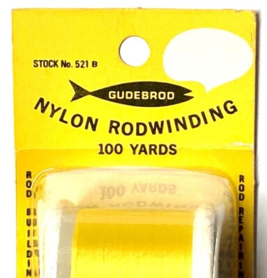 GUDEBROD Rod Winding Nylon Thread 100 Yard Spool Type A Choose Your Color