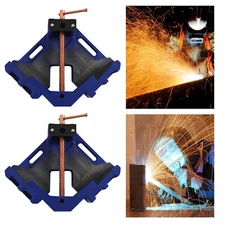 2 Pcs Right Angle Clamp, 90 Degree Holder Welding Clamp, 4" Jaw Welder Welding.