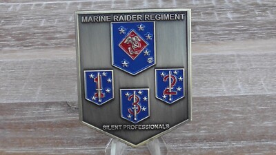 USMC Marine Raiders Regiment 1 2 3 Silent Professionals Challenge Coin #940X