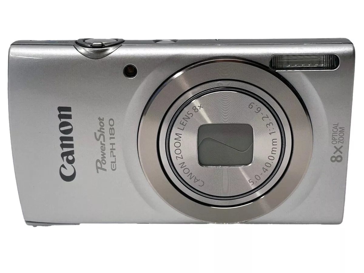 Canon PowerShot ELPH 180 Digital Camera (Silver) 1093C001