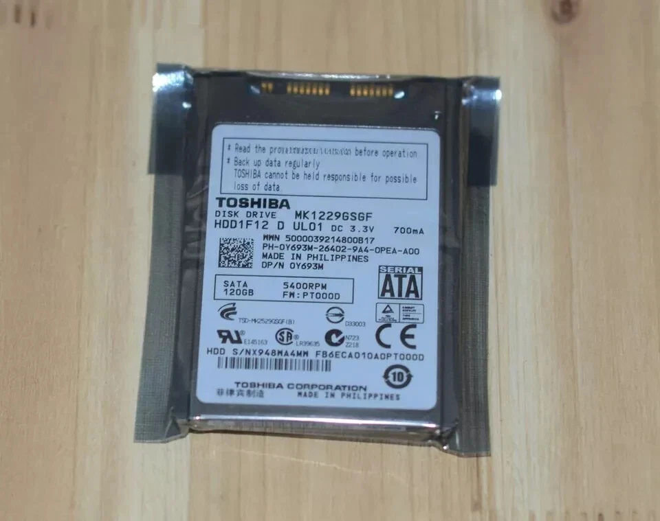 Toshiba MK1229GSGF 120GB Internal 5400RPM 1.8" HDD - Image 2 of 3