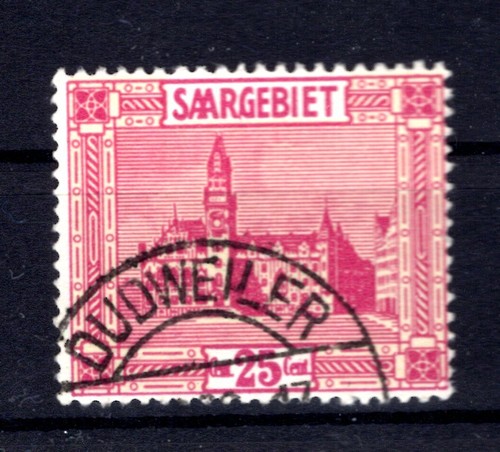 Saar 100VII ABART Cancellation Stamp 30EUR (AA6223