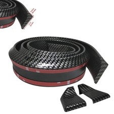 1.7" wide 4.9ft 1.5m Carbon Fiber Print Roof Trunk Spoiler Lip Universal TLJ