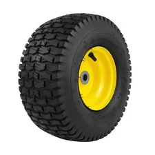 1PCS 15x6.00-6 Lawn Mower Tires,15x6-6 Front Tire Assembly Replacement for Cr...