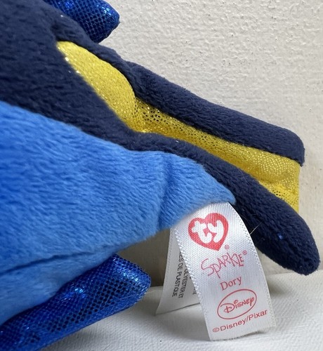 Disney Pixar Finding Nemo TY Sparkle Dory Plush Fish Stuffed Animal Toy D04 - Picture 5 of 5