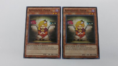 2x APPRENTICE PIPER  MONSTER RATE-EN029  1ST EDITION COMMON YUGIOH NM / UNPLAYED