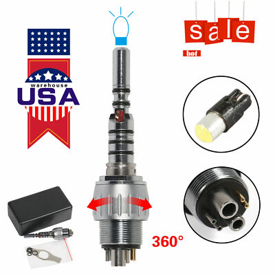 Dental LED 6Hole Quick Coupler for Fiber Optic Handpiece MULTIflex t/f