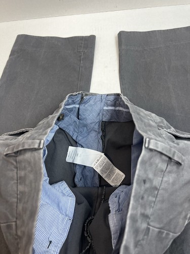 J.Crew Bowery Men’s Classic Fit Gray Cotton Twill Trousers Size 32 X 34 - Picture 8 of 9