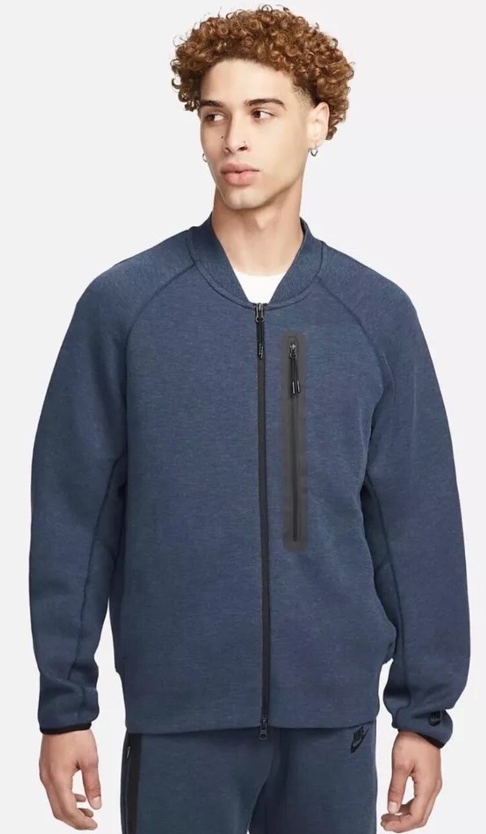 nike fleece bomber jacket