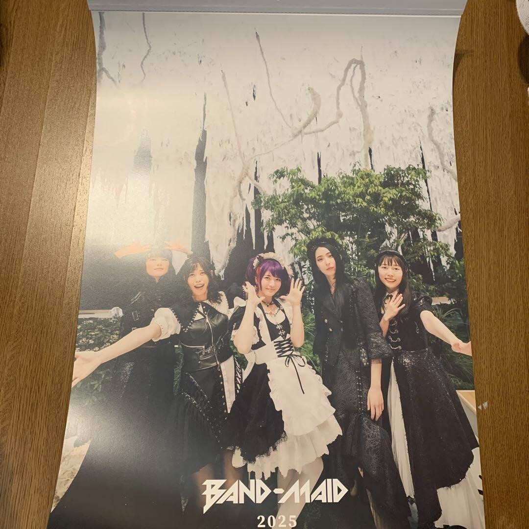 BAND-MAID ポスター BAND-MAID BAND MAID 2025 Calendar A2 Wall Poster Limited