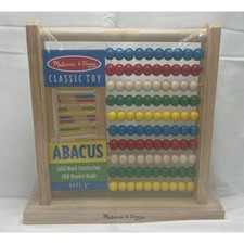 Melissa and Doug Wooden Abacus Educational Toy Sealed
