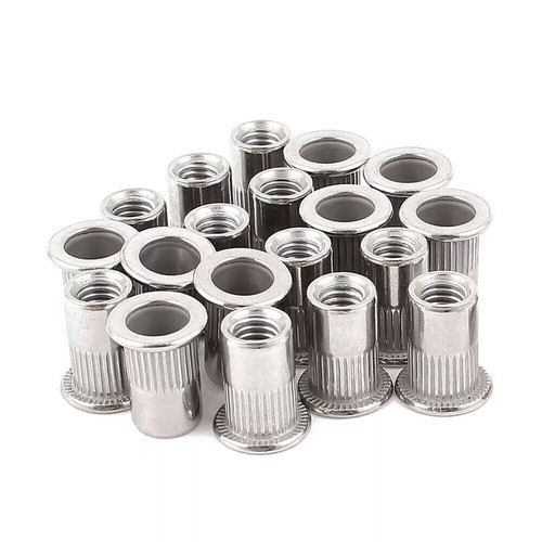50Pcs Stainless Steel Rivnuts Threaded Blind Rivet Nuts Open End Nutsert M6x15mm - Picture 7 of 8