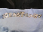 ANTIQUE VICTORIAN SILVER MONOGRAM LETTER INITIALS CASE BOOK BOX APPLIQUES SPARES