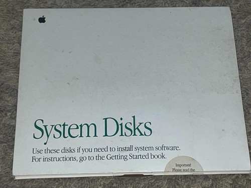 Vintage 1991 Apple System Disks Macintosh LC III