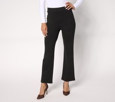 nicole by Nicole Miller Women's Pants Sz XS Pull-On Sculpted Ponte Black A689889