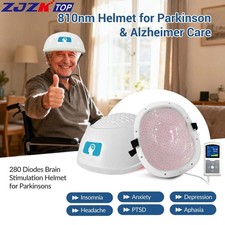 810nm LED Neuro Helmet, Near Infrared PBM for Alzheimer  Parkinson Support