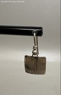 25mm Sterling Silver Textured Square Dangle Earrings — photo 5