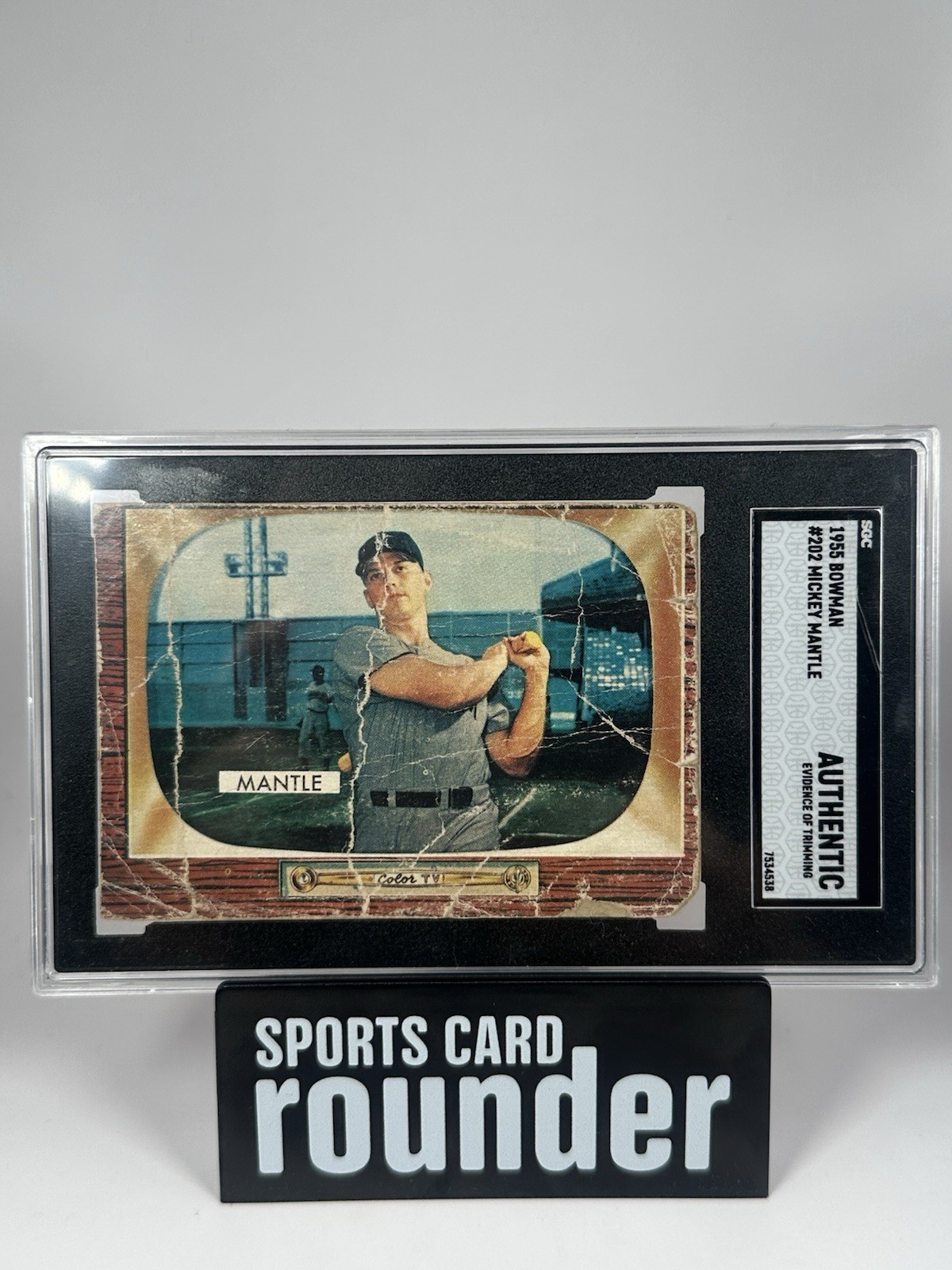 Mickey Mantle 1955 Bowman SGC Authentic #202
