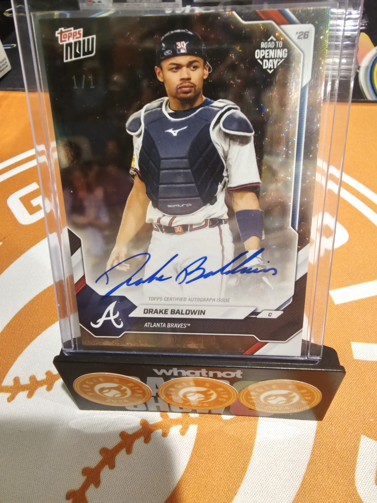 2026 Topps Road To Opening Day Drake Baldwin 1/1 Superfractor Auto Braves ROY!! view 4