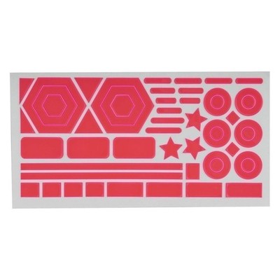 SUNLITE Reflective Stick On Shapes, Pink