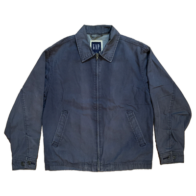 #ad Gap Mens Canvas Jacket Lined Chore Detroit Work Wear Field Barn Coat Full Zip S $39.99