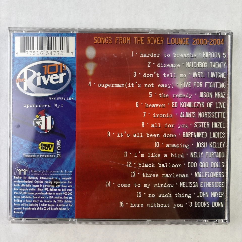 101.1 the River "Songs from the River Lounge 2000-2004" CD OOP WVRV-FM St Louis - Image 2 of 4