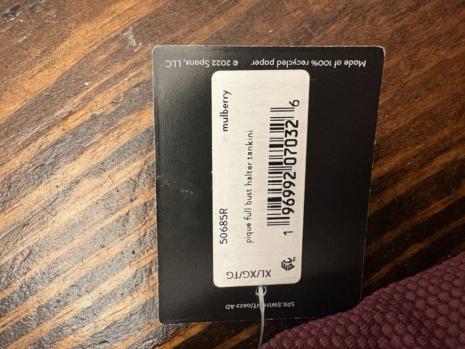 Купальный костюм Spanx 2 предмета женский размер XL бордовый красный - Изображение 4 из 4