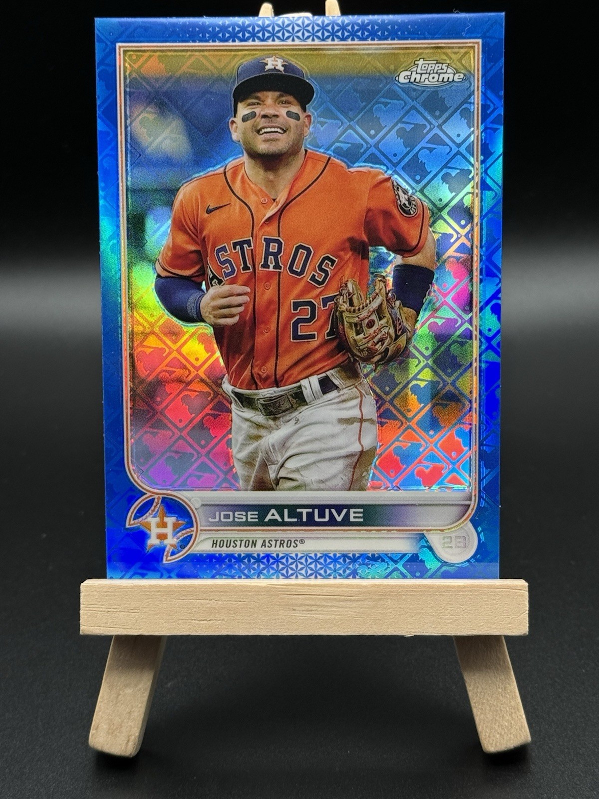 2022 Topps Chrome Logofractor Edition Blue Refractor 69/150 Jose Altuve #61