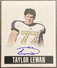 Taylor Lewan 2014 Leaf Originals MINI On-Card Auto Autograph Rookie Michigan