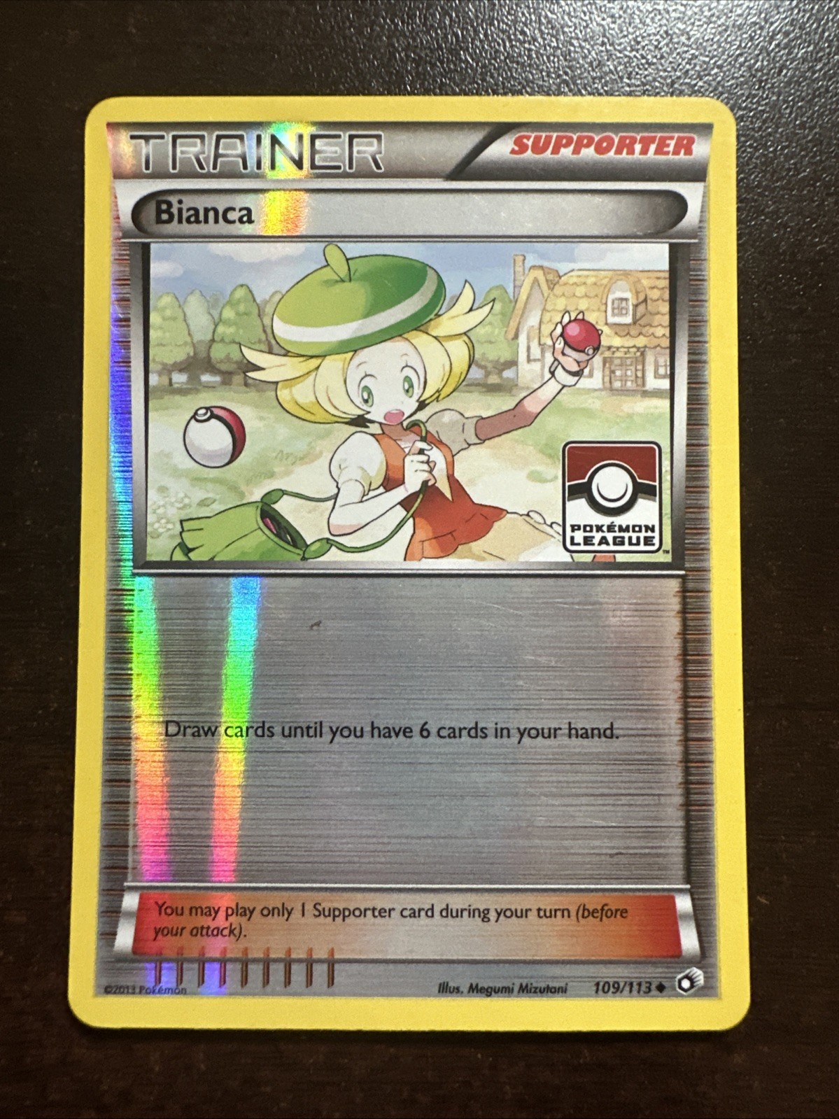 Bianca 109/113 MP Reverse Holo Pokemon TCG League Promo