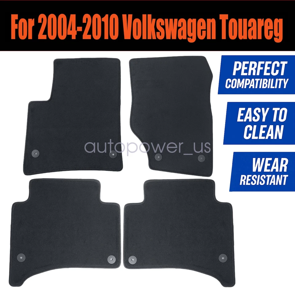 Alfombrillas de terciopelo para Volkswagen Touareg 2004 2005 2006 2007 2008 2009 Foto 3 de 4
