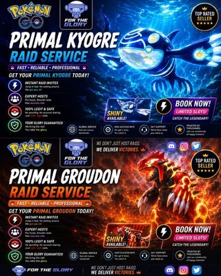 Pokémon Go   Primal Groudon & Kyogre Raid Grinds    