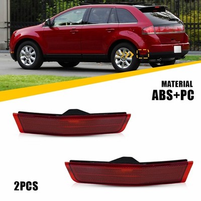Pair Red Rear Side Marker Lens Housings Fit Lincoln MKX 2007 2008-2009 2010 EPU