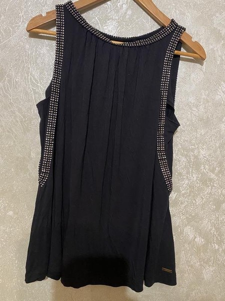 Women Miss Sixty Shirt Black Viscose 36 / S #NGWB