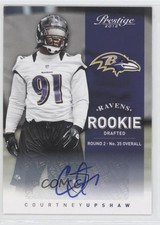 2012 Playoff Prestige Rookie Signatures 111/599 Courtney Upshaw #219 Auto 1s2