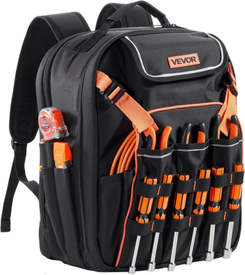 #ad #ad Tool Backpack 45 Pockets Heavy Duty Tools Storage Organizer Work Bags Backpack $63.79