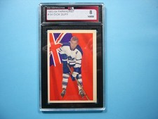 1963/64 PARKHURST NHL HOCKEY CARD #64 DICK DUFF KSA 8 NM/MINT SHARP+ PARKIE