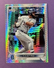 Topps Chrome Willi Castro Detroit Tigers Prism Refractor 2022 Card #173