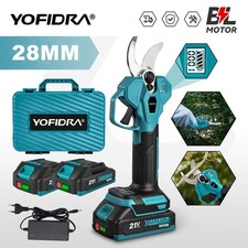  Akku Astschere Gartenschere Strauch Baumschere Mit 2Akku+Koffer Für Makita 18V