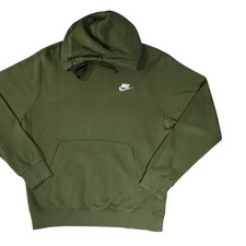 Nike Hoodie   Fleece   Olive Green   Size S