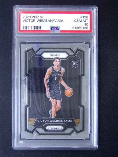2023-24 Panini Prizm Victor Wembanyama #136 RC Rookie PSA 10 #v04