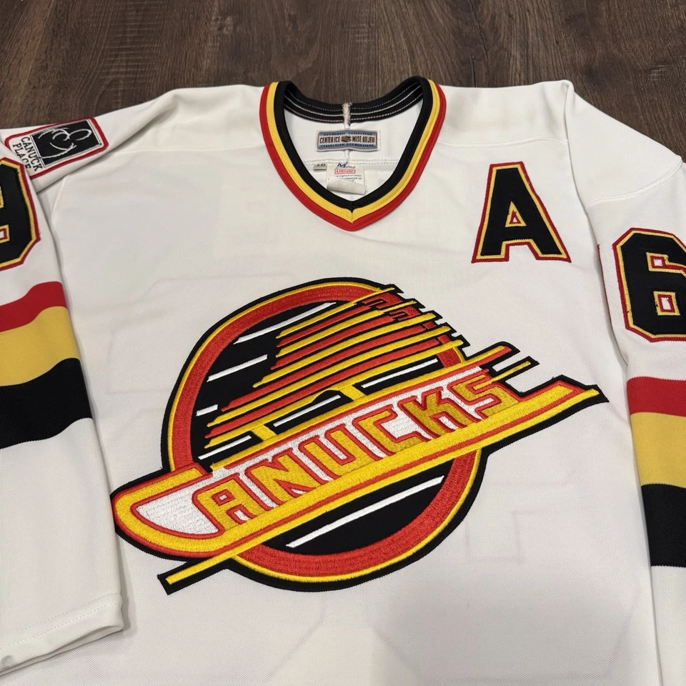 Vtg 96 Vancouver Canucks Pavel Bure CCM Authentic Hockey 48 Jersey NHL Maska 90s - Image 4 of 4