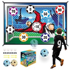 Soccer Ball Game Mat Set, Soccer Ball Indoor Target Toss Party Game, Sports T...