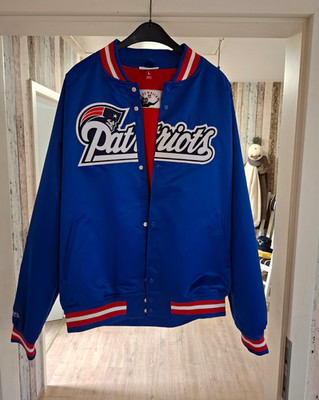 Mitchell & Ness Throwbacks New England Patriots Jacke Blau Rot Weiß