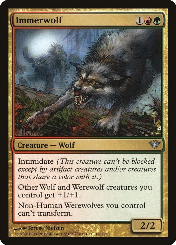 2012 Magic: The Gathering: Dark Ascension - Immerwolf (#141, U, Lightly Played)