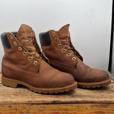 Vintage Timberland 10361 Womens 6M Brown Leather Boots Made in USA