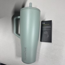 40oz Leakproof Sage Tumbler with Stainless Steel Straw Cold for 24 Hours