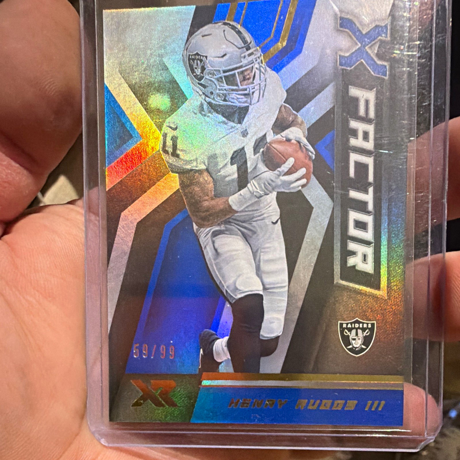 Henry Ruggs III Panini XR X-Factor #14 Blue