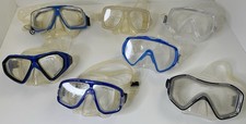 Dive Mask Lot 7 Tempered Scuba Snorkeling Goggles Silicone Shatter Resist